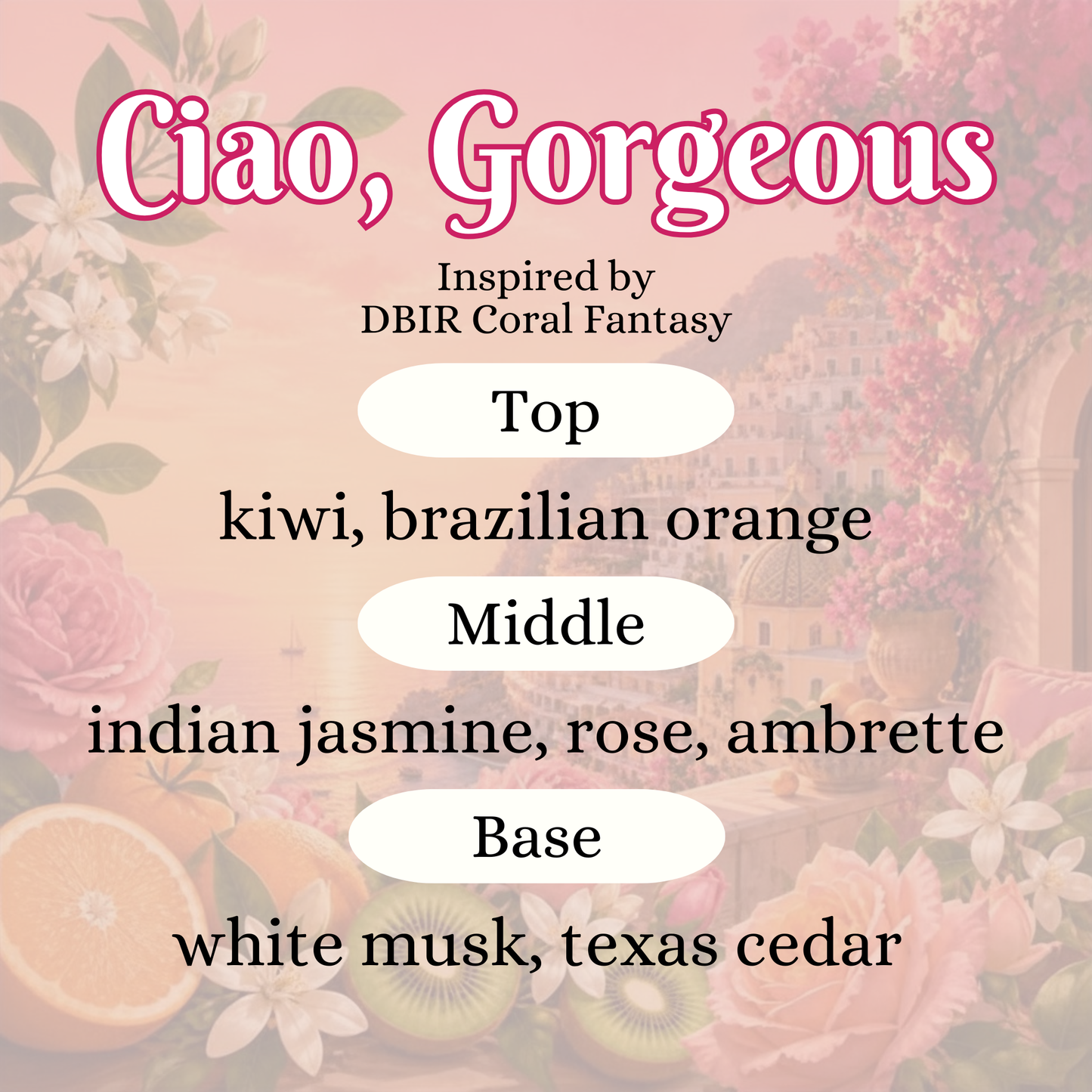 Ciao, Gorgeous