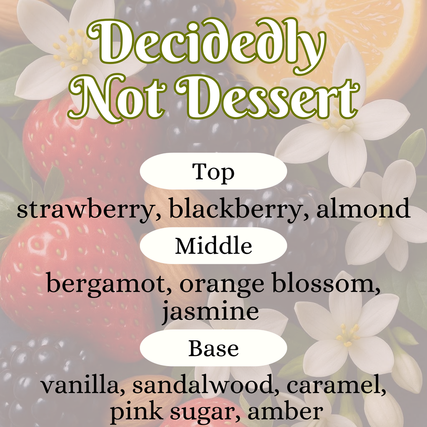 Decidedly Not Dessert