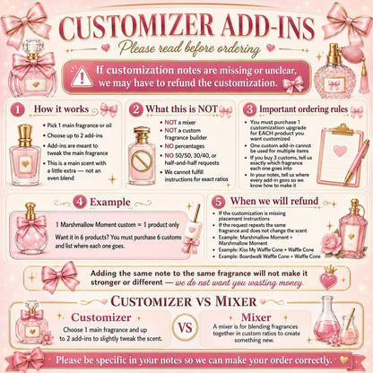 Custom Fragrance add on