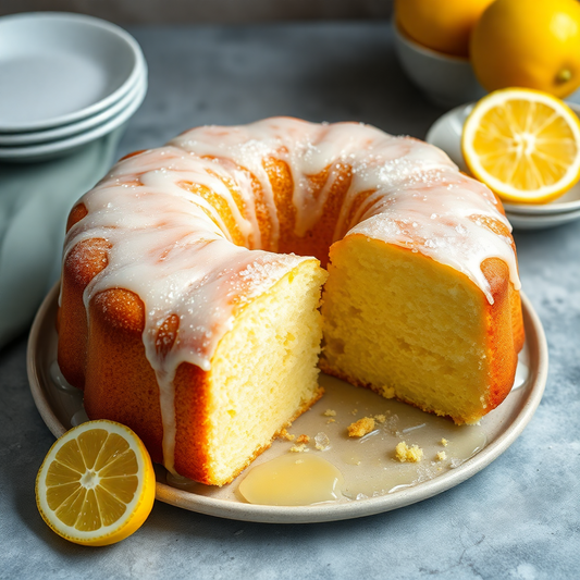 Frosted Lemon Poundcake