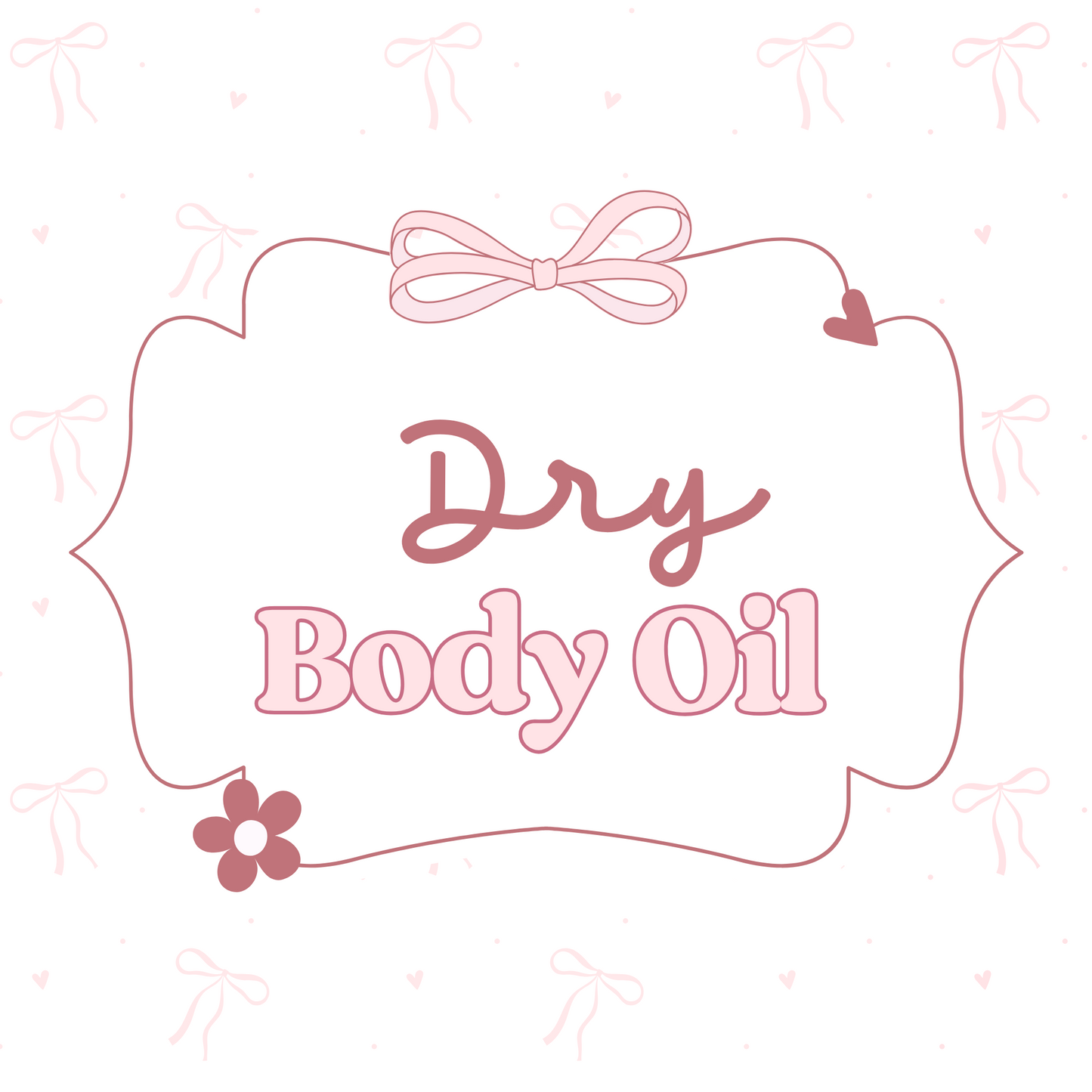 Dry Perfume Body Oil