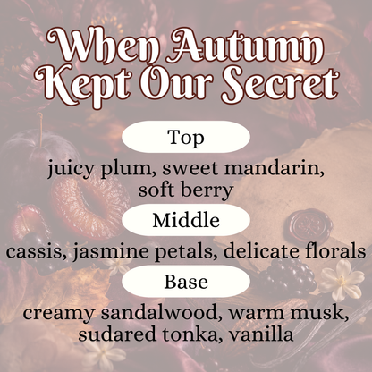 When Autumn Kept Our Secret